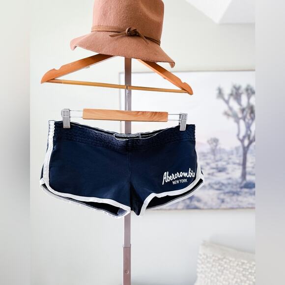 Y2K Abercrombie + Fitch ultra low rise micro shortie sexy stretch lounge shorts - Picture 1 of 3